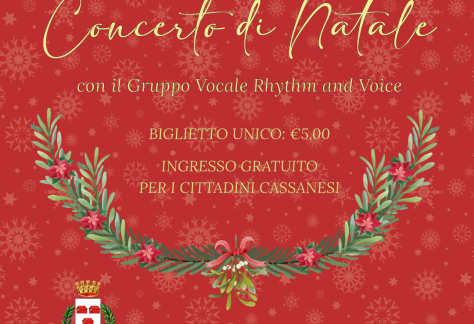 Concerto di Natale 16 dicembre 2023 ore 21 TeCa Teatro Cassanese
