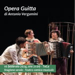 OPERA GUITTA teatro comico musicale. 10 febbraio ore 21. TeCa Teatro Cassanese