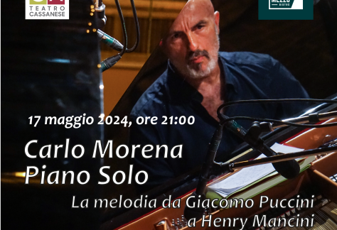 Concerto Carlo Moreno 17 maggio 2024 ore 21 Teca Teatro Cassanese